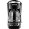 BLACK+DECKER 12-Cup Digital Coffee Maker, Programmable, Washable Basket Filter, Sneak-A-Cup, Auto Brew, Water Window, Keep Hot Plate, Black BLACK+DECKER 12-Cup Digital Coffee Maker, Programmable, Washable Basket Filter, Sneak-A-Cup, Auto Brew, Water Window, Keep Hot Plate, Black