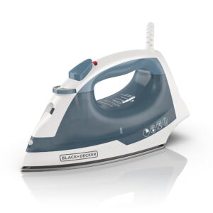 BLACK+DECKER Easy Steam Compact Iron for Clothes, Automatic Shutoff, Nonstick Plate, Light Weight, 1200 Watts BLACK+DECKER Easy Steam Compact Iron for Clothes, Automatic Shutoff, Nonstick Plate, Light Weight, 1200 Watts