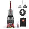 Hoover Power Scrub Deluxe Carpet Cleaner Machine, Upright Shampooer, FH50150, Red Hoover Power Scrub Deluxe Carpet Cleaner Machine, Upright Shampooer, FH50150, Red
