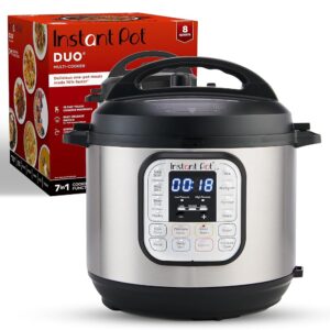 Instant Pot Duo 7-in-1 Electric Pressure Cooker, Slow Cooker, Rice Cooker, Steamer, Sauté, Yogurt Maker, Warmer & Sterilizer, Includes App With Over 800 Recipes, Stainless...