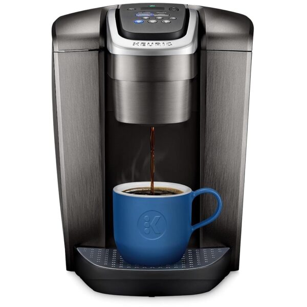 Keurig K-Elite Single Serve K-Cup Pod Coffee Maker, with Strength and Temperature Control, Iced Coffee Capability, 8 to 12oz Brew Size, Programmable, Brushed Slate