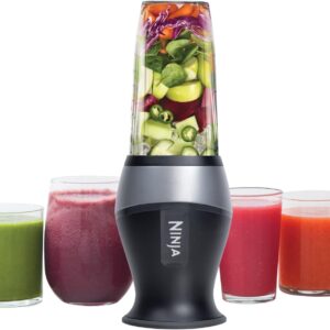 Ninja Fit Compact Personal Blender, Portable Blender for-Smoothies, Shakes, Food Prep, and Frozen Blending, 700-Watt Base, (2) 16-oz. Cups and Spout Lids, Black QB3001SS Ninja Fit Compact Personal Blender, Portable Blender for-Smoothies, Shakes, Food Prep, and Frozen Blending, 700-Watt Base, (2) 16-oz. Cups and Spout Lids, Black QB3001SS