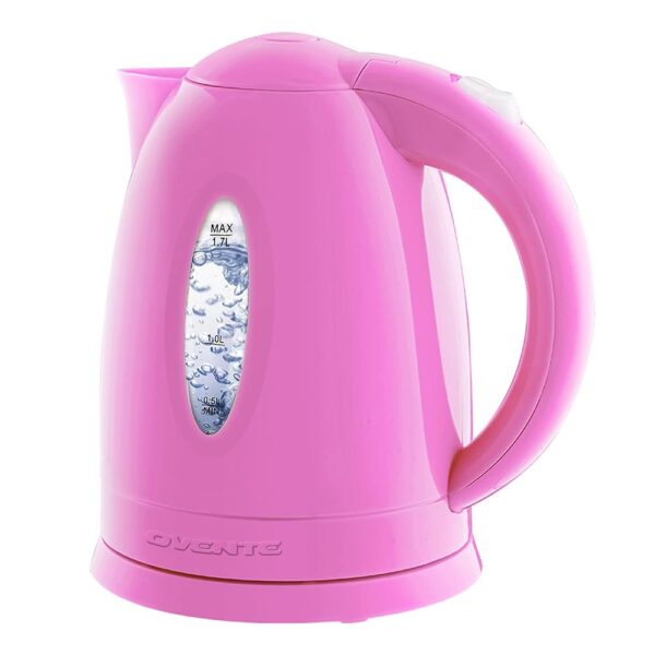 OVENTE Electric Kettle, Hot Water, Heater 1.7 Liter - BPA Free Fast Boiling Cordless Water Warmer - Auto Shut Off Instant Water Boiler for Coffee & Tea Pot - Pink KP72P OVENTE Electric Kettle, Hot Water, Heater 1.7 Liter - BPA Free Fast Boiling Cordless Water Warmer - Auto Shut Off Instant Water Boiler for Coffee & Tea Pot - Pink KP72P