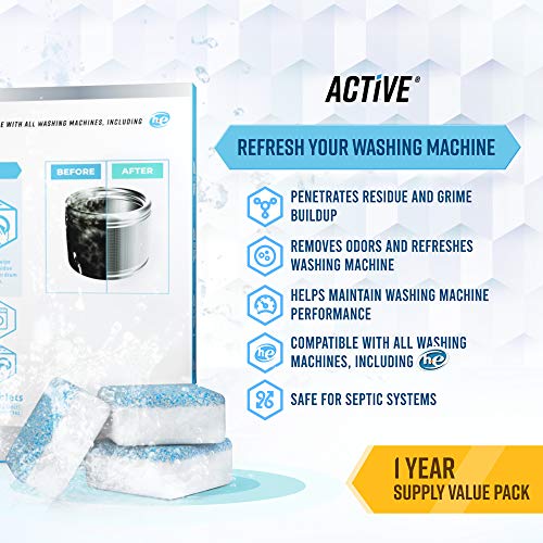 ACTIVE Washing Machine Cleaner Bundle Review Deep Cleaning Tablets for Dishwashers and Disposals