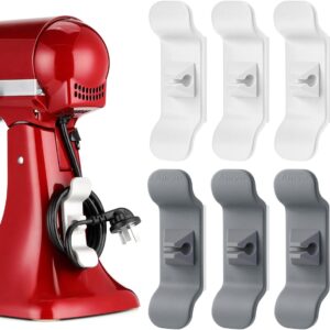 Aieve Cord Organizer for Appliances, 6 Pack Kitchen Appliance Cord Organizer, Appliance Cord Wrapper Cord Holder Stick on