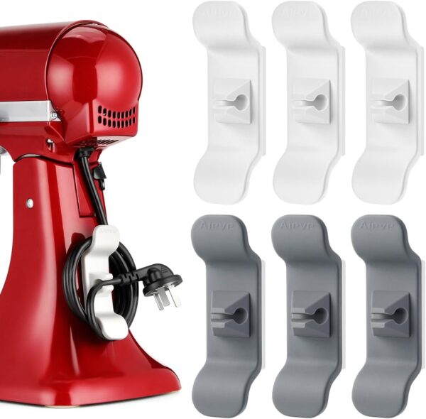 Aieve Cord Organizer for Appliances, 6 Pack Kitchen Appliance Cord Organizer, Appliance Cord Wrapper Cord Holder Stick on Aieve Cord Organizer for Appliances, 6 Pack Kitchen Appliance Cord Organizer, Appliance Cord Wrapper Cord Holder Stick on