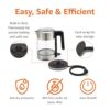 Amazon Basics Electric Kettle review rapid heating safety features and design F-625C