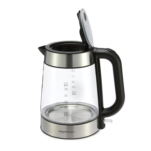 Amazon Basics Electric Kettle review rapid heating safety features and design F-625C