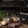 Amorston 15 Piece Kitchen Knife Set Review German Steel with Built in Sharpener