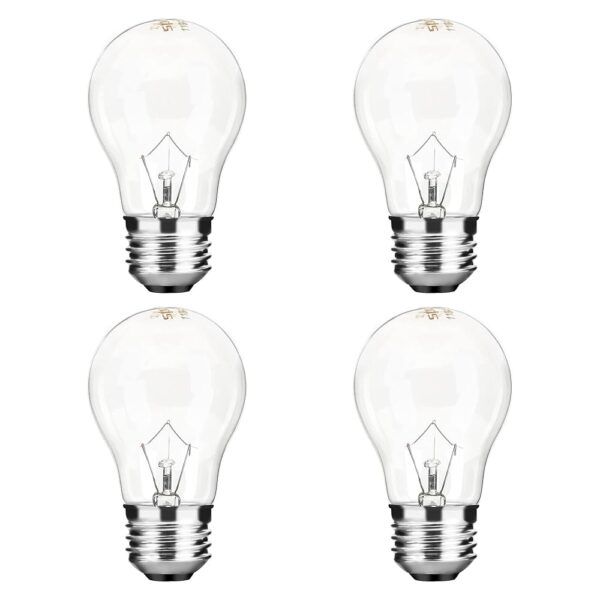 Appliance Oven Light Bulb A15 40W High Temperature 500 Degrees Resistant for Refrigerator Over Stove Microwave Range Hood Lava Lamp Replacement Bulb E26 Medium Base 120V Warm White