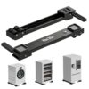 Appliance Rollers Heavy Duty,Newest Extendable Appliance Sliders,Liftable Washing Machine Base,Easily Move Washer and Dryer Machines,Refrigerators,Furniture-Black