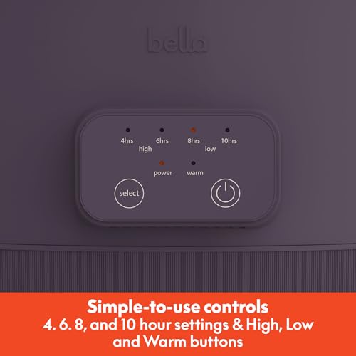 Bella 6 Quart Programmable Slow Cooker Review Healthy Nonstick Ceramic Coating and Smart Presets