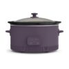 bella 6.0 Qt Programmable Slow Cooker, EverGood™ Ceramic Nonstick Coating, Adjustable Temperature & Cooking Times, Dishwasher Safe Stoneware Pot & Tempered Glass Lid, Tangle...