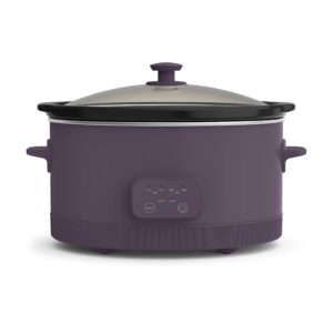 bella 6.0 Qt Programmable Slow Cooker, EverGood™ Ceramic Nonstick Coating, Adjustable Temperature & Cooking Times, Dishwasher Safe Stoneware Pot & Tempered Glass Lid, Tangle...