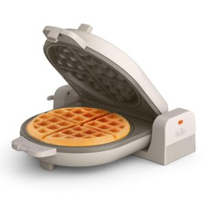 bella Flip-n-Store Belgian Waffle Maker, EverGood™ Ceramic Nonstick Coating, Fits-anywhere™ Kitchenware, Power Indicator Light & Touch Handle, 7” Wide & 1" Deep Plates, 1000...