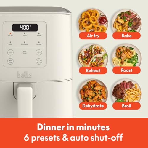 Bella Slim 4.0 QT Air Fryer Review Space-Saving Design with Ceramic Nonstick Coating