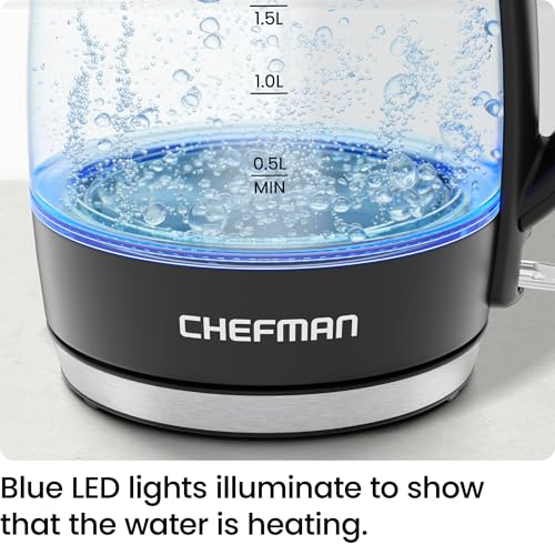 Chefman Fast-Boil Electric Kettle Review Rapid Boil Safety Features Stylish Design