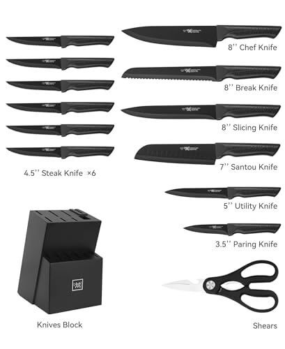 Complete Review of Hundop GD-20 Kitchen Knife Set with Block Sharpener