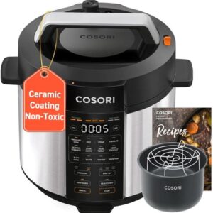 COSORI Pressure Cooker 6 qt, 9-in-1 Instant Multi Kitchen Appliances, Safer Venting Design, Rice Cooker, Slow Cooking Pot, Sous Vide, Saute Pot, 1100W, Stainless Steel COSORI Pressure Cooker 6 qt, 9-in-1 Instant Multi Kitchen Appliances, Safer Venting Design, Rice Cooker, Slow Cooking Pot, Sous Vide, Saute Pot, 1100W, Stainless Steel
