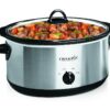 Crock-Pot 7 Quart Oval Manual Slow Cooker, Stainless Steel (SCV700-S-BR), Versatile Cookware for Large Families or Entertaining Crock-Pot 7 Quart Oval Manual Slow Cooker, Stainless Steel (SCV700-S-BR), Versatile Cookware for Large Families or Entertaining