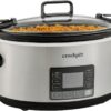 Crock-Pot 7-Quart Slow Cooker, Portable Programmable with Timer, Locking Lid, Stainless Steel; an Essential Kitchen Appliance, Perfect for Families and Gatherings