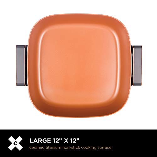 CRUX Electric Skillet Review Deep Nonstick Copper Ceramic Pan with Temperature Probe CRUX Electric Skillet Review Deep Nonstick Copper Ceramic Pan with Temperature Probe