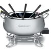 Cuisinart Fondue Pot, 3 Quart, For Chocolate, Cheese, Broth, Oil, Stainless Steel, CFO-3SSP1 Cuisinart Fondue Pot, 3 Quart, For Chocolate, Cheese, Broth, Oil, Stainless Steel, CFO-3SSP1