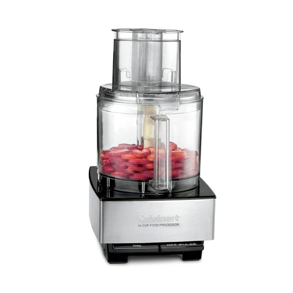 Cuisinart Food Processor 14-Cup Vegetable Chopper for Mincing, Dicing, Shredding, Puree & Kneading Dough, Stainless Steel, DFP-14BCNY
