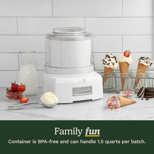 Cuisinart Ice Cream Maker 1.5 Quart Review Fast Frozen Yogurt Machine Performance