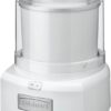Cuisinart Ice Cream Maker Machine, 1.5 Quart Sorbet, Frozen Yogurt Maker, Double Insulated, White, ICE-21P1