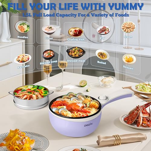 DEZIN Electric Hot Pot Review Compact 1.5L Non-Stick Portable Cooker Insights