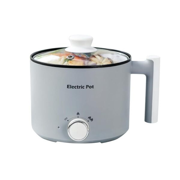 Electric Hot Pot:1.5 L Ramen Cooker, Dual Power Mini Portable Multi-Functional Lazy Pot for Pasta, Noodles, Egg, Soup, Non-Stick Noodle Cooker with Boil Dry Protection for Dorm,... Electric Hot Pot:1.5 L Ramen Cooker, Dual Power Mini Portable Multi-Functional Lazy Pot for Pasta, Noodles, Egg, Soup, Non-Stick Noodle Cooker with Boil Dry Protection for Dorm,...
