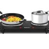 Elite Gourmet Countertop Double Burner Review Efficient Compact Electric Hot Plate Insights