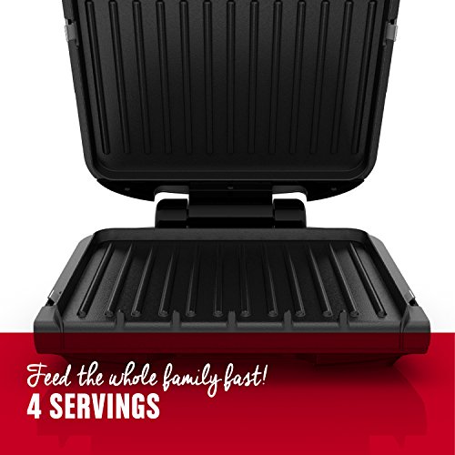 George Foreman 4-Serving Electric Grill Review Fast Heating Durable Nonstick Coating George Foreman 4-Serving Electric Grill Review Fast Heating Durable Nonstick Coating