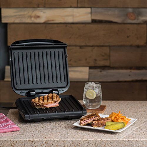 George Foreman 4-Serving Electric Grill Review Fast Heating Durable Nonstick Coating George Foreman 4-Serving Electric Grill Review Fast Heating Durable Nonstick Coating