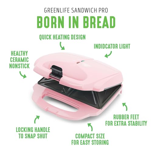 GreenLife Panini Press Sandwich Maker Review Healthy Ceramic Nonstick Performance