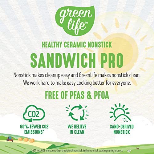 GreenLife Panini Press Sandwich Maker Review Healthy Ceramic Nonstick Performance