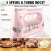GUALIU Hand Mixer CX-6679 Review Best Electric Pink Kitchen Mixer with Turbo Boost GUALIU Hand Mixer CX-6679 Review Best Electric Pink Kitchen Mixer with Turbo Boost
