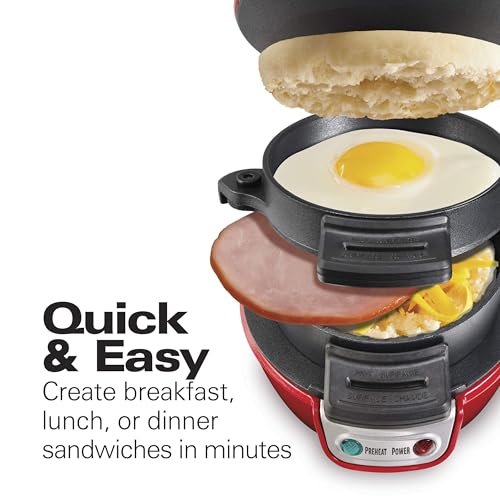 Hamilton Beach Breakfast Sandwich Maker Review Quick Custom Sandwiches in 5 Minutes