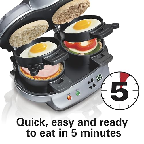 Hamilton Beach Dual Breakfast Sandwich Maker 25490A Review Quick Easy Breakfast