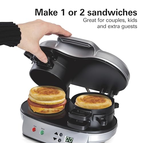 Hamilton Beach Dual Breakfast Sandwich Maker 25490A Review Quick Easy Breakfast