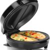 Holstein Housewares - Non-Stick Omelet & Frittata Maker, Stainless Steel - Makes 2 Individual Portions Quick & Easy (2 Section, Black) Holstein Housewares - Non-Stick Omelet & Frittata Maker, Stainless Steel - Makes 2 Individual Portions Quick & Easy (2 Section, Black)