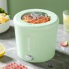 Hot Pot Electric, 1L Mini Ramen Cooker, 450W Rapid Noodles Cooker, Multifunctional Electric for Cooking Pasta, Egg, Soup, Portable With Over-Heating Protection for Dorm, Office,...
