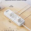 Kakahigh Appliance Extension Cord Review Heavy Duty Power Strip with USB Ports and Switches