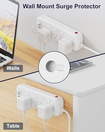 Kakahigh Appliance Extension Cord Review Heavy Duty Power Strip with USB Ports and Switches