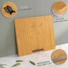 Kitchen Appliance Slider Review ANBOXIT Wide Large Bamboo Tray for Effortless Use