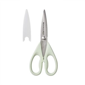 KitchenAid All Purpose Kitchen Shears with Protective Sheath Durable Stainless Steel Scissors, Dishwasher Safe, Soft Grip Comfort Handle, 8.72 Inch, Pistachio KitchenAid All Purpose Kitchen Shears with Protective Sheath Durable Stainless Steel Scissors, Dishwasher Safe, Soft Grip Comfort Handle, 8.72 Inch, Pistachio