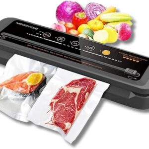 MegaWise Powerful and Compact Vacuum Sealer Machine One-Touch Automatic Food Sealer MegaWise Powerful and Compact Vacuum Sealer Machine One-Touch Automatic Food Sealer