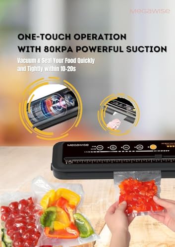 MegaWise Vacuum Sealer VS6611 Review Powerful Compact Food Preservation Machine