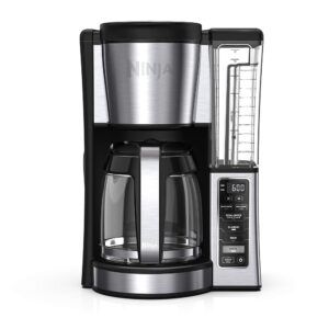 Ninja 12-Cup Programmable Coffee Brewer, 2 Brew Styles, Adjustable Warm Plate, 60oz Water Reservoir, Delay Brew - Black/Stainless Steel Ninja 12-Cup Programmable Coffee Brewer, 2 Brew Styles, Adjustable Warm Plate, 60oz Water Reservoir, Delay Brew - Black/Stainless Steel